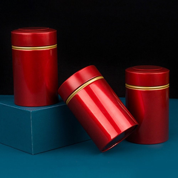 CAN Tin Box PUNAINEN Red