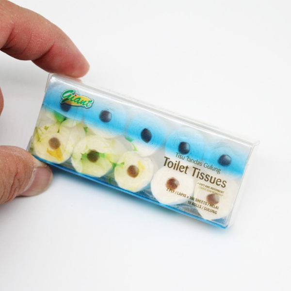 Mini facial Tissue Simulation Papirhåndklæde BLÅ Blue