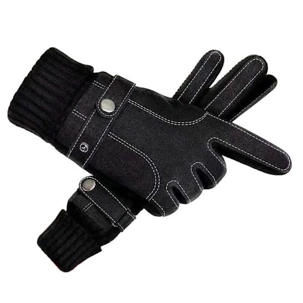 Vinter Herrhandskar Varma Casual Handskar SVART black