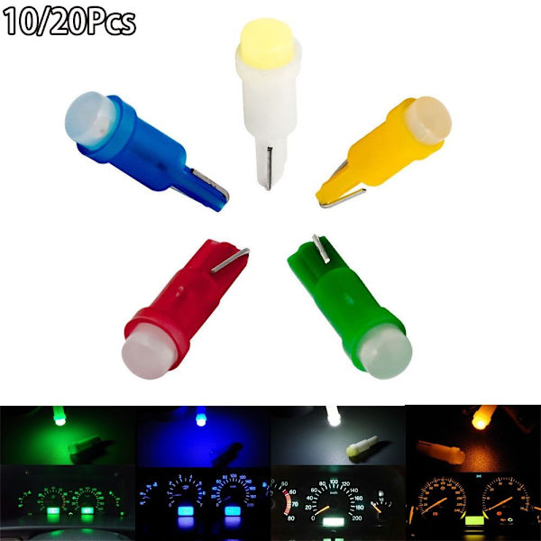T5 led-valot kojelaudan valo PUNAINEN 20kpl 20kpl Red 20Pcs-20Pcs