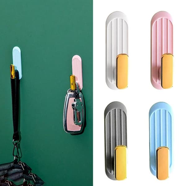 4 kpl Rei'itysvapaat koukut Pyyhekoukku VÄRI 3 VÄRI 3 Color 3