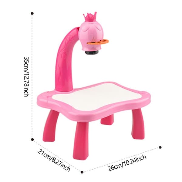 LED Projektor Ritbord Målarbräda ROSA Pink
