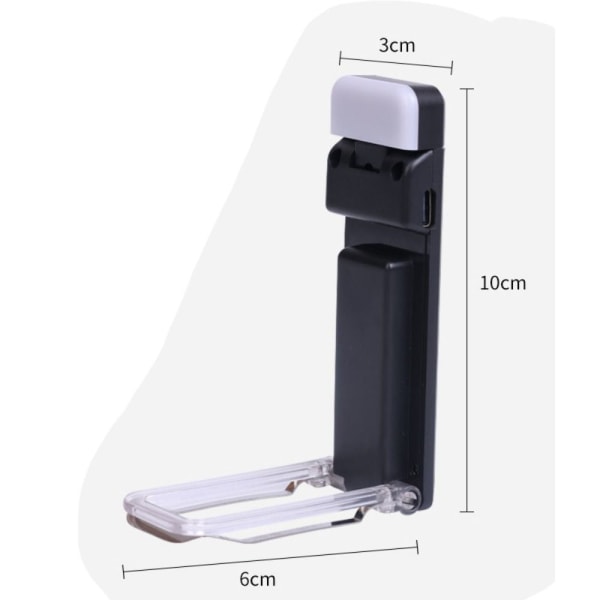 Kirjaklipsivalo lukulamppu 01-VALKOINEN 01-VALKOINEN 01-White