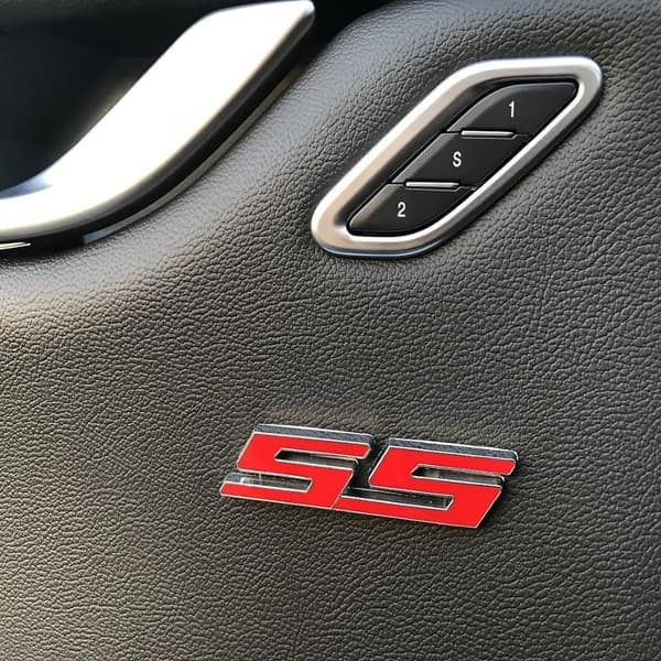 2 st SS Bilemblem 3D Metall Logotyp Märken Sidskärm