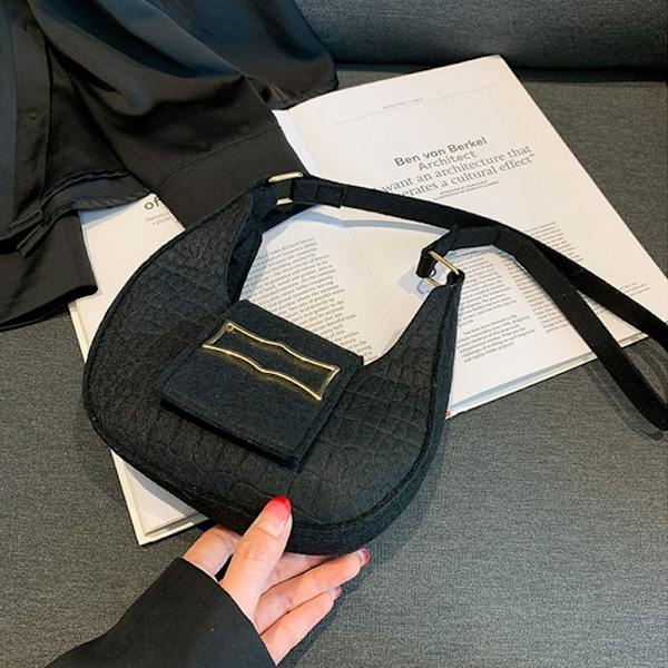 Skuldertaske Underarmstaske SORT Black