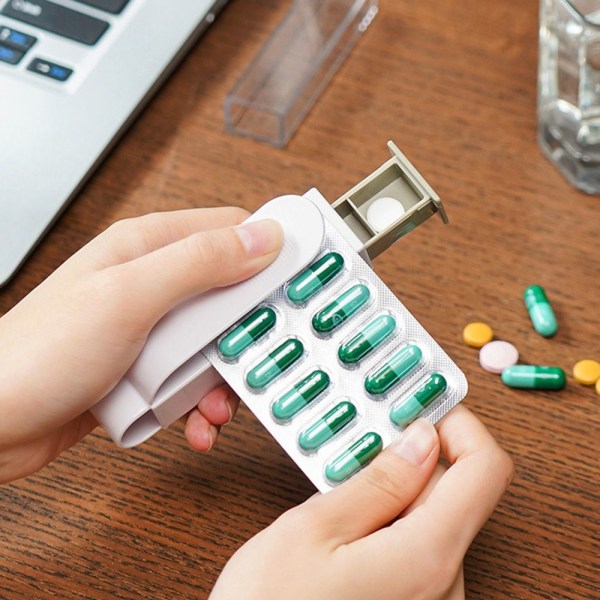 Bærbar Pill Taker Pille Opbevaringskasse A A A
