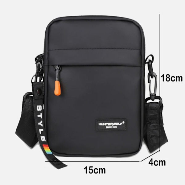 Messenger Sling Laukut Crossbody Pussi MUSTA black