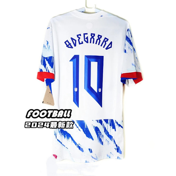 24-25 Norge Fodbold Landshold Udebane Børne Voksen Holdtrøje No.10 Ødegaard (kun T-shirt) L