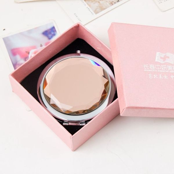 Kosmetisk spejl krystal makeupspejl BLÅ Blue