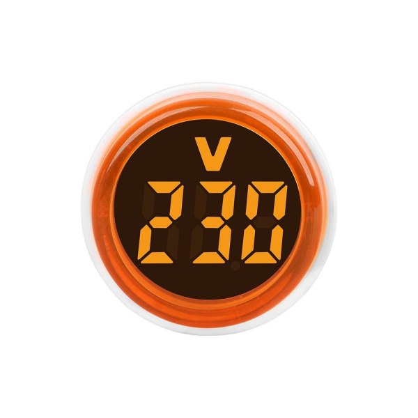 Rundt voltmeter Spenningsmålingsmonitor 1 1 1