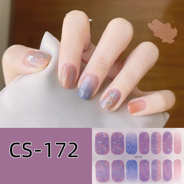 Franska Nageldekaler Nail Art Sticker 5 5 5