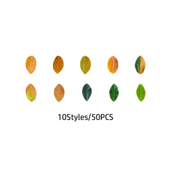 50 STK/Roll Leaves Washi Tape Fallen Leaves Stickers 05 05 05