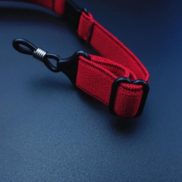 Elastisk brillesnor brillebåndholder RØD Red