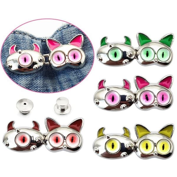 2 stk. Stramme midjeknapper Midjeklips BLÅ blue