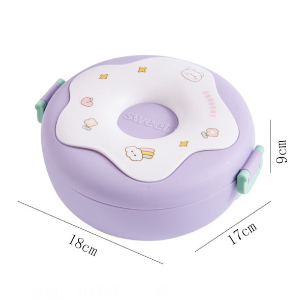 Lunchbox Fack Matlåda LILA purple