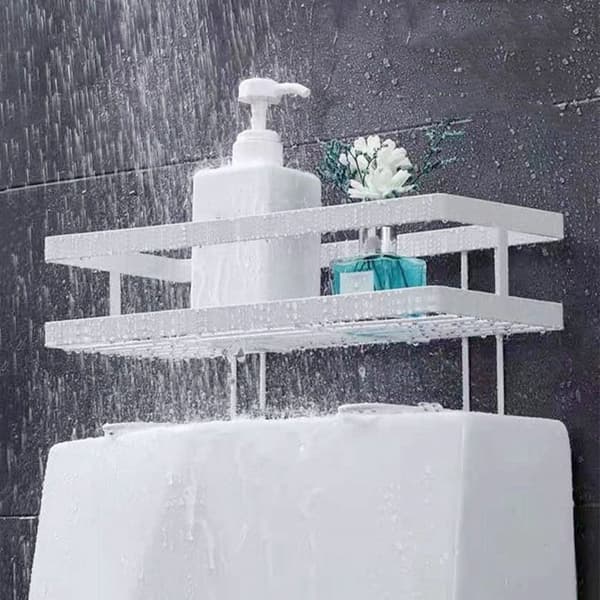 Avrenningshylle Oppbevaringsstativ HVIT White