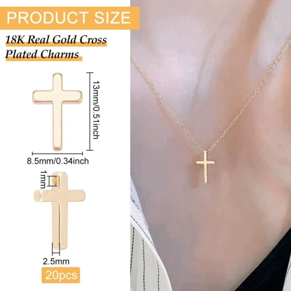 Cross Charms Gold Messing Cross Charms Crosses Faith Charms