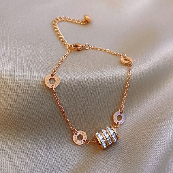 Hjärtformat armband Snake Chain Bangle 9 9 9