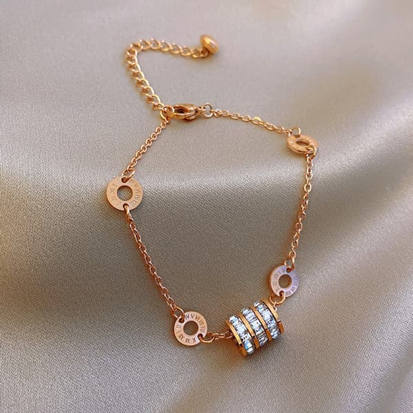 Hjerteformet armbånd slangekæde bangle 10 10 10