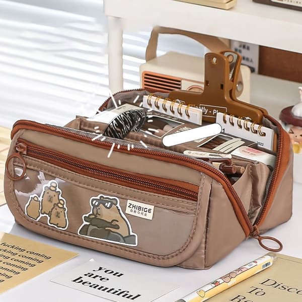 Penne Taske Penalhus BEIGE Beige
