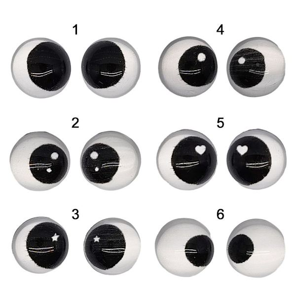 Dockor Ögonglober Glasdockor Ögon ÖGON PÅ VÄNSTER.2 2 Eyeballs on left.2