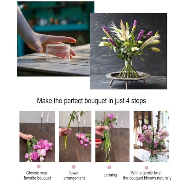 Spiraali Ikebana-varren pidike Spiraalivarren pidike maljakoille M M