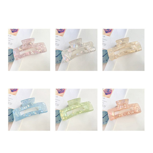 Hair Claw Geometric Grip Clip FÄRG 3 FÄRG 3 Color 3