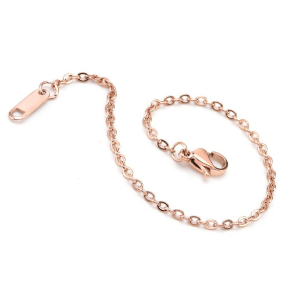 Jatkan turvaketju ruostumatonta terästä jatkoketju ROSE GOLD Rose Gold 5cm