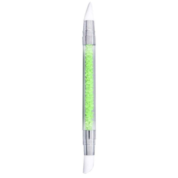Nail Art Silikone Pen Dual Tip Dotting Pen GRØN Green