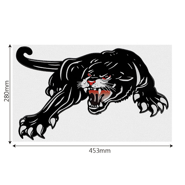 2 kpl 3D Panther Auto Tarrat Eläinkuvioinen auton hupputarra
