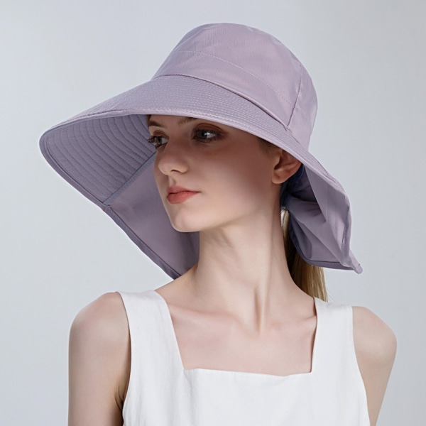 Beach Visor Ponytail Cap Summer Sun Hat naisille VILLA purple