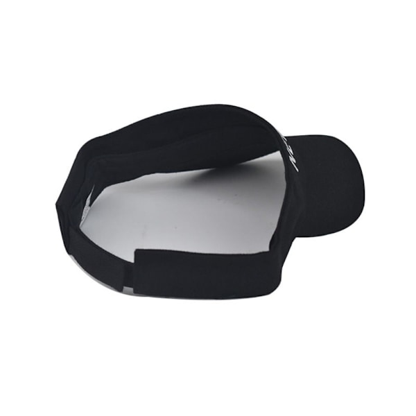 Broderi Visir Caps Solskærm Hatte SORT black