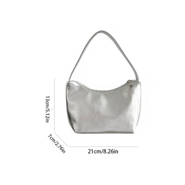 Moon Kvinne Håndveske Dame Underarm Bag SØLV silver