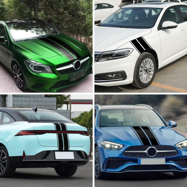 2 kpl auton konepellin tarratarra, suuri autokilpa-koriraita