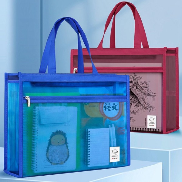 Mesh vetoketjullinen pussipussi Läpinäkyvä viilalaukku VÄRI 4 VÄRI 4 Color 4