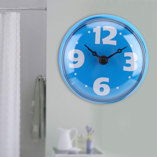 Duschklocka Väggklocka BLÅ Blue