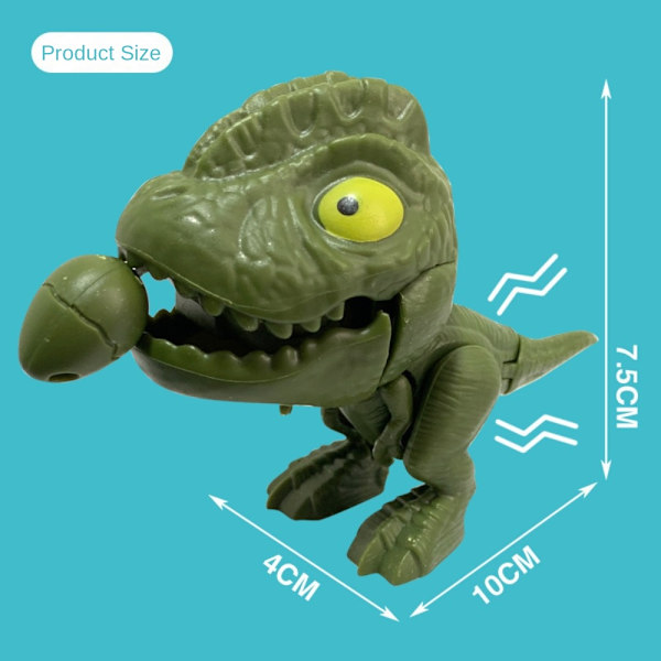 Dinosaur nøkkelring Trekk tråd Teeth Pull Line Dinosaur nøkkelring