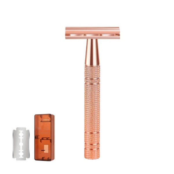 Double Edge Safety Razor Naisten Parranajokone ROSE GOLD SET1 SET1 rose gold set1-set1