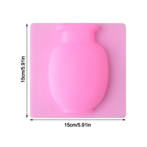 Silikon Blomvas Sticky Vas PINK-B PINK-B Pink-B