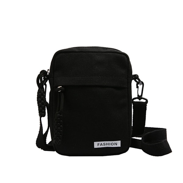 Olkalaukku Canvas-laukku MUSTA Black