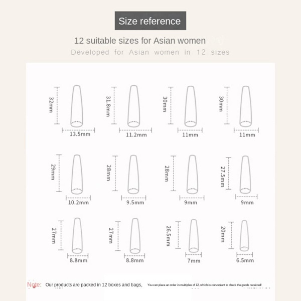 Falska Naglar Fake Nails JP2867 JP2867 JP2867