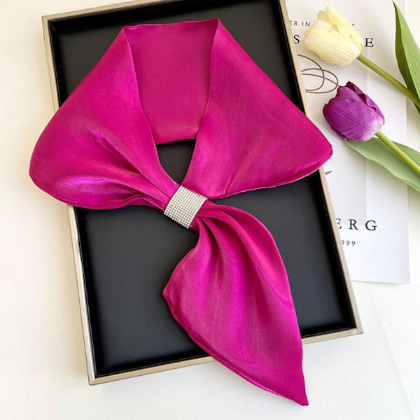 Wraps Neck Cross Tørklæder ROSE RED Rose Red