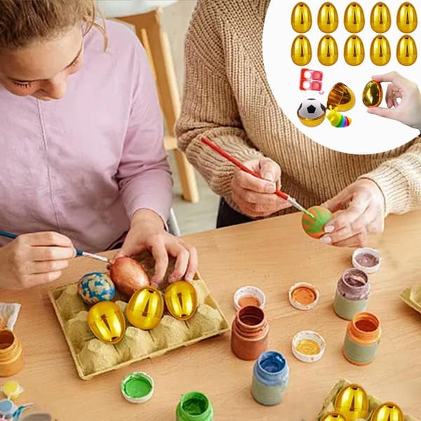 Påskeegg Fyllbart Eggeskall 12 STK 12 STK 12pcs