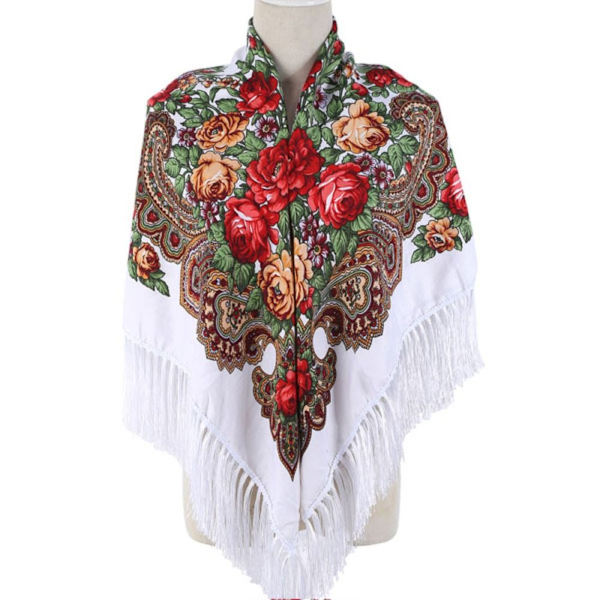 Fringed Square Scarves Resesjal 6 6 6
