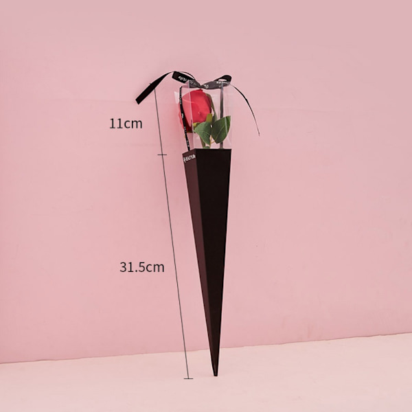 10 kpl kirkas ikkuna kukkakimppu Bouquet käärepaperi MUSTA Black