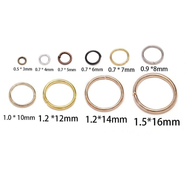 Avaa hyppyrenkaat Split Rings -liittimet 18MM10 10 18mm10