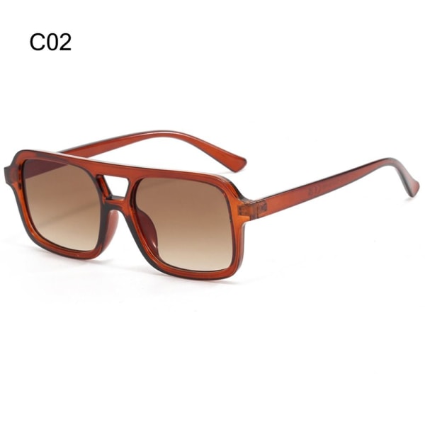 Retro Leopard Solbriller Mænds Firkantede Solbriller C02 C02 C02