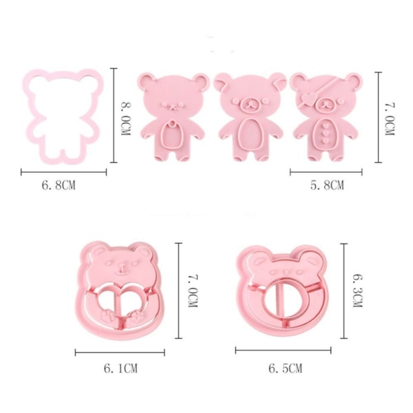 Bear Shape Dies mold 1 1 1