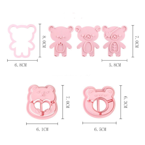 Bear Shape Dies mold 2 2 2