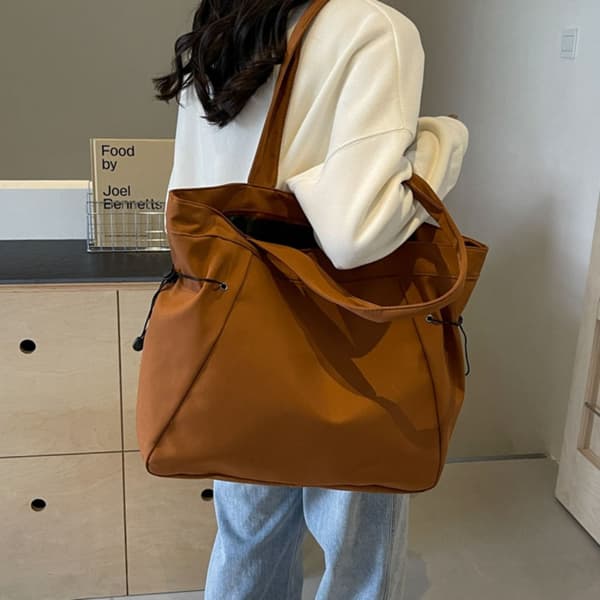 Canvas Taske Skuldertaske BRUN Brown